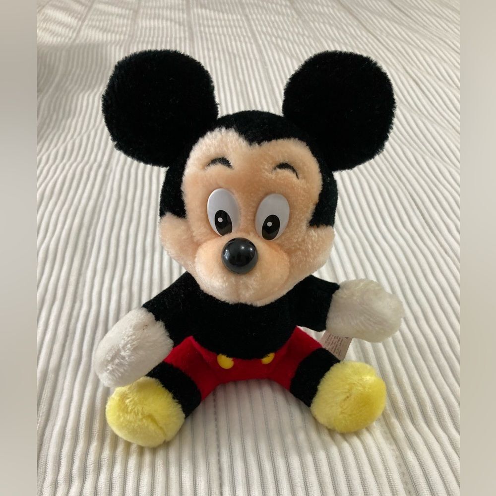 Disney Store Mickey Mouse Plush Stuffed Animal Canasa Trading Soft Toy Classic